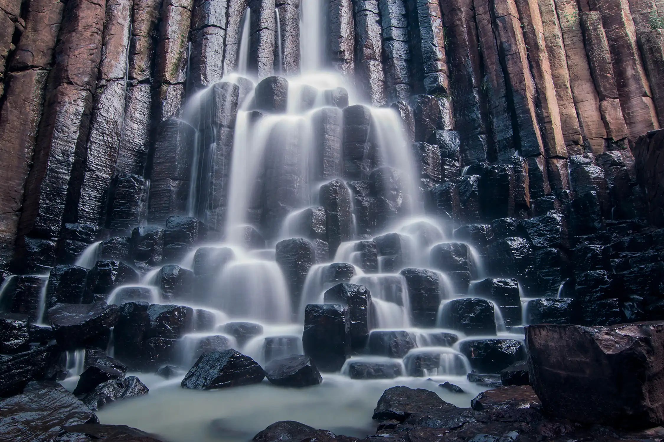 Basaltic Prisms of Santa María Regla, central Mexico