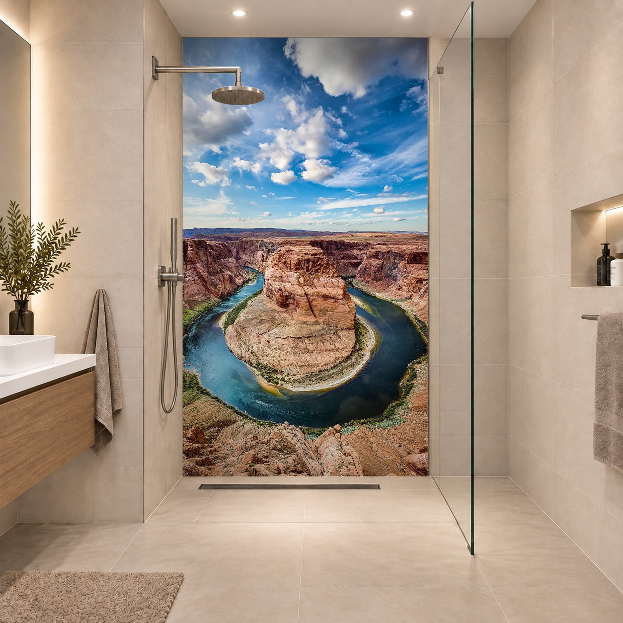 Horseshoe Bend canyon, eine Platte