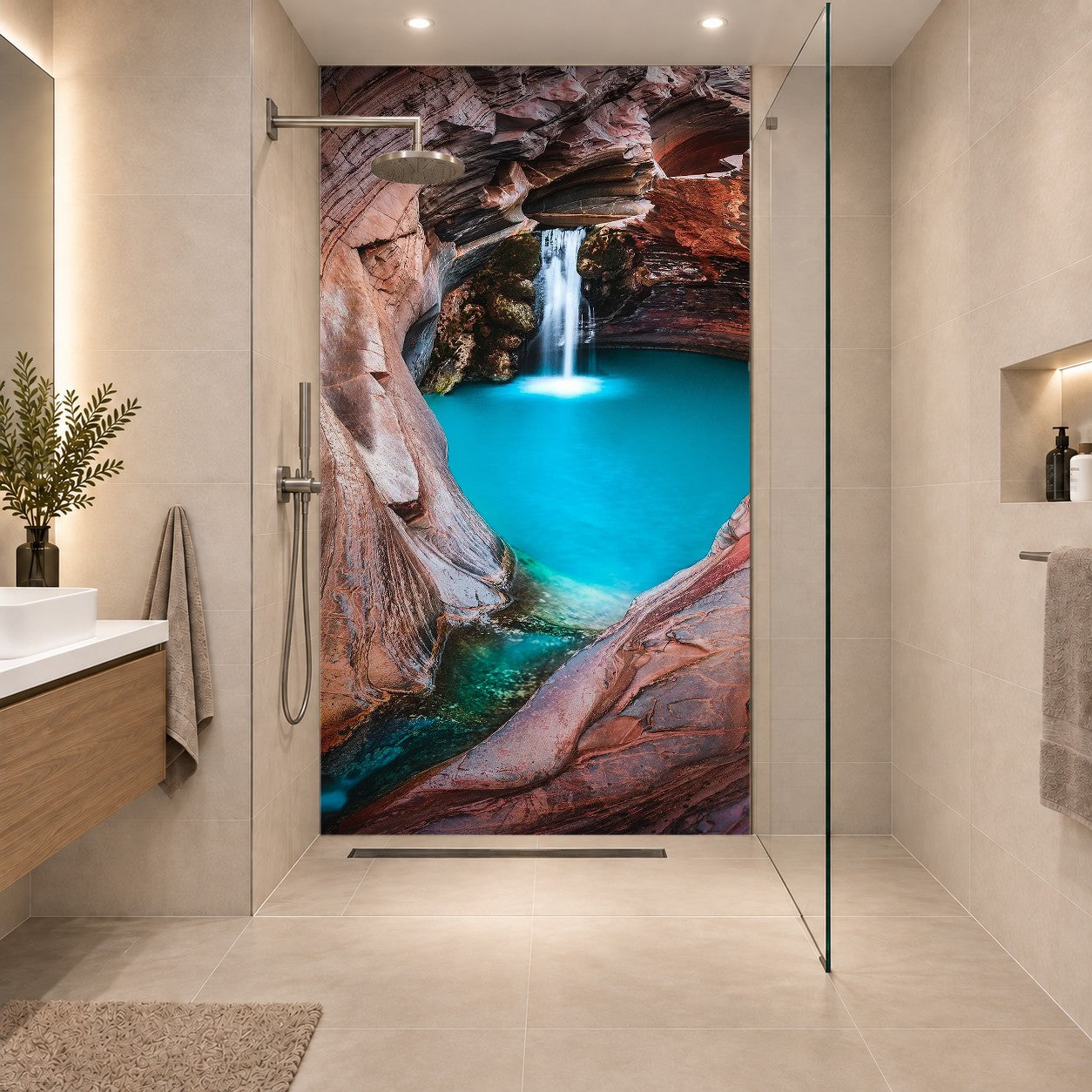 Hamersley Gorge, Spa Pool, Karijini, Australia, eine Platte