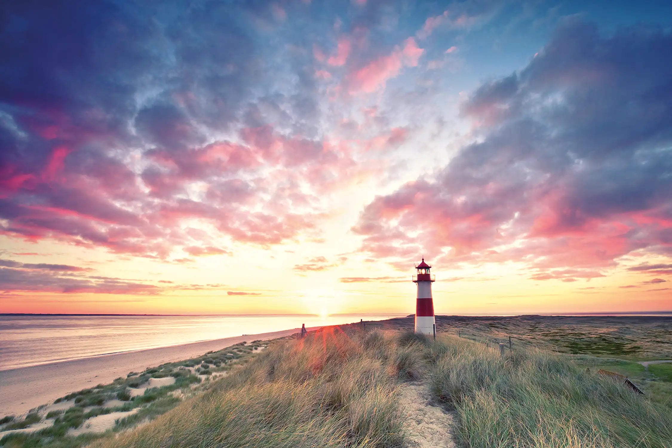 Dünen am Leuchtturm - Sylt bei Sonnenaufgang