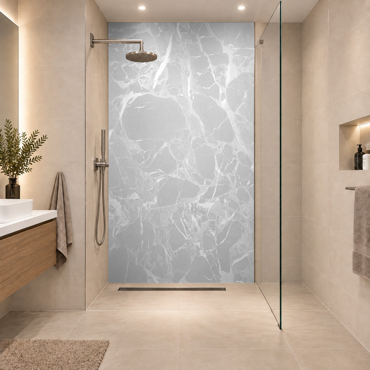 high resolution white Carrara marble stone texture Grauer Carrara Marmor, eine Platte