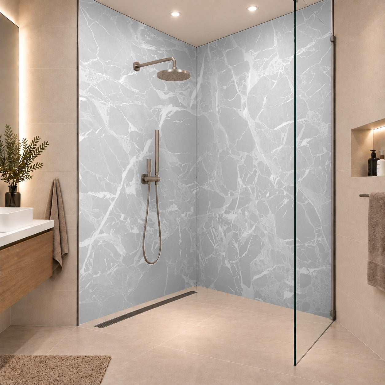 high resolution white Carrara marble stone texture Grauer Carrara Marmor, zwei Platten