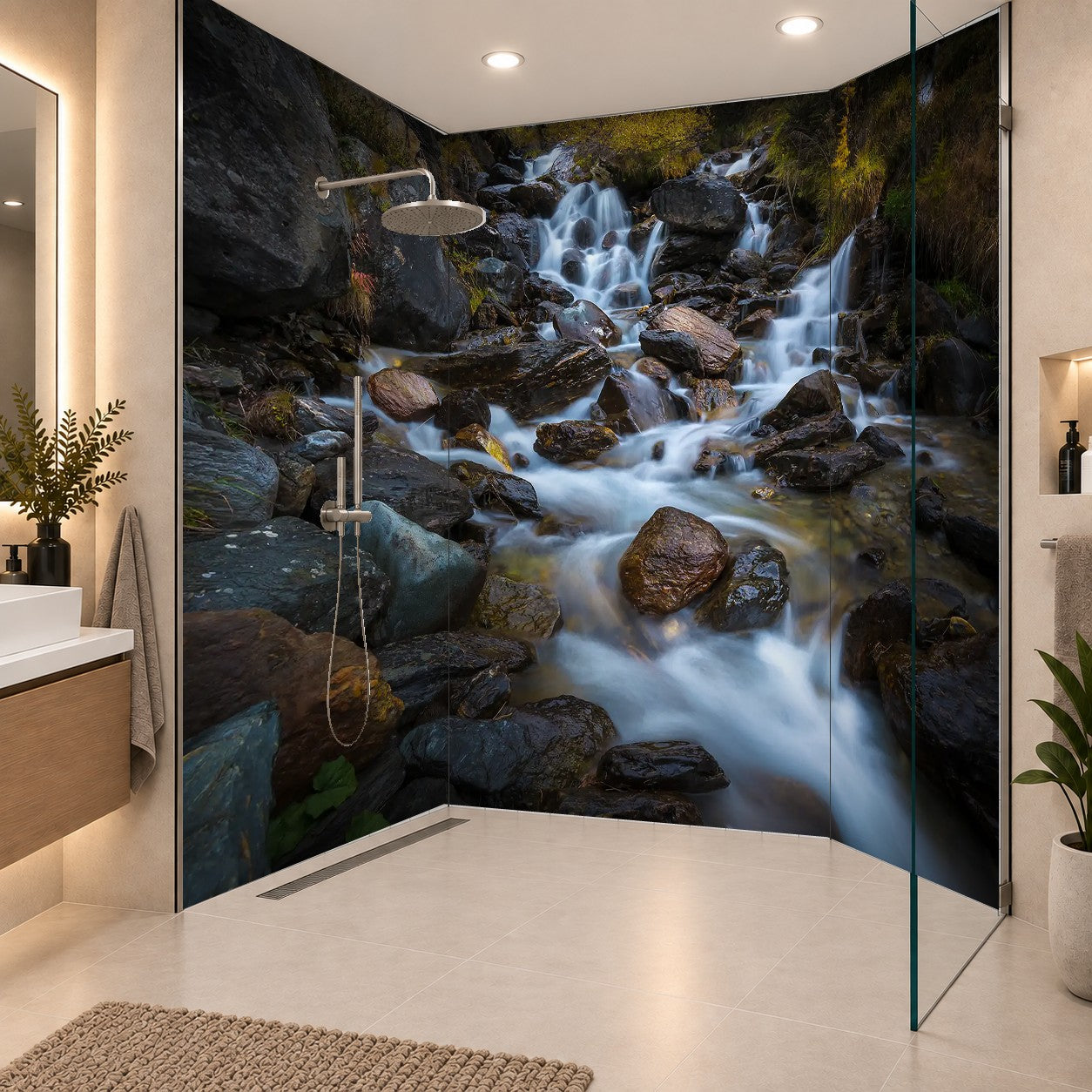 Bloucher Falls, drei Platten