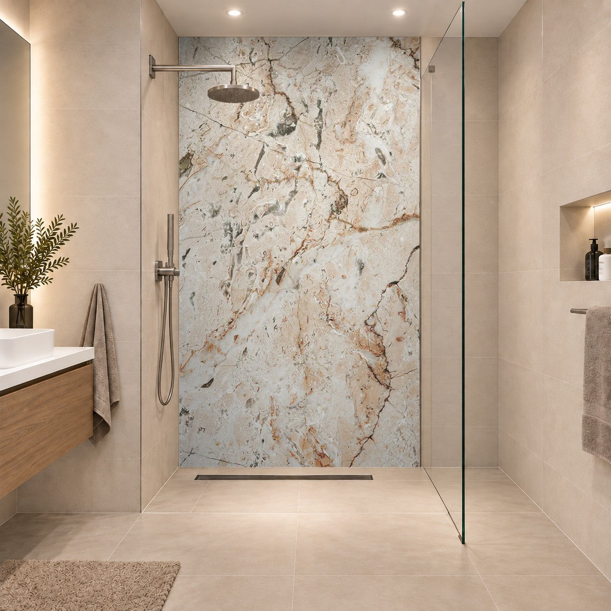 Brown marble texture background design, eine Platte