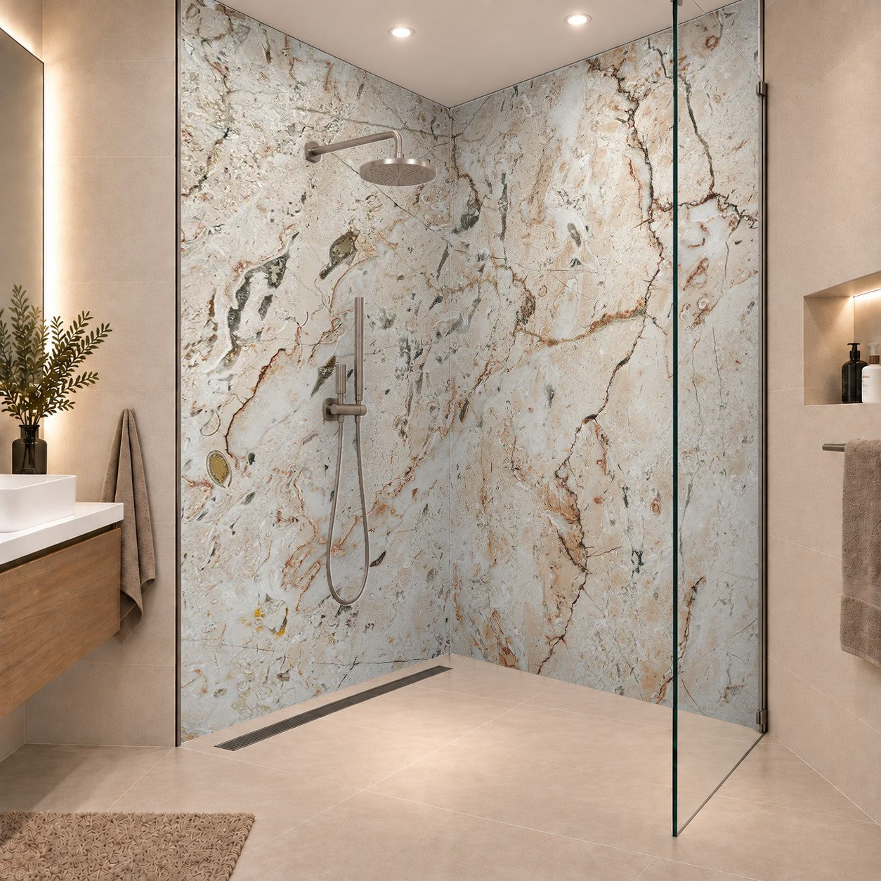 Brown marble texture background design, zwei Platten