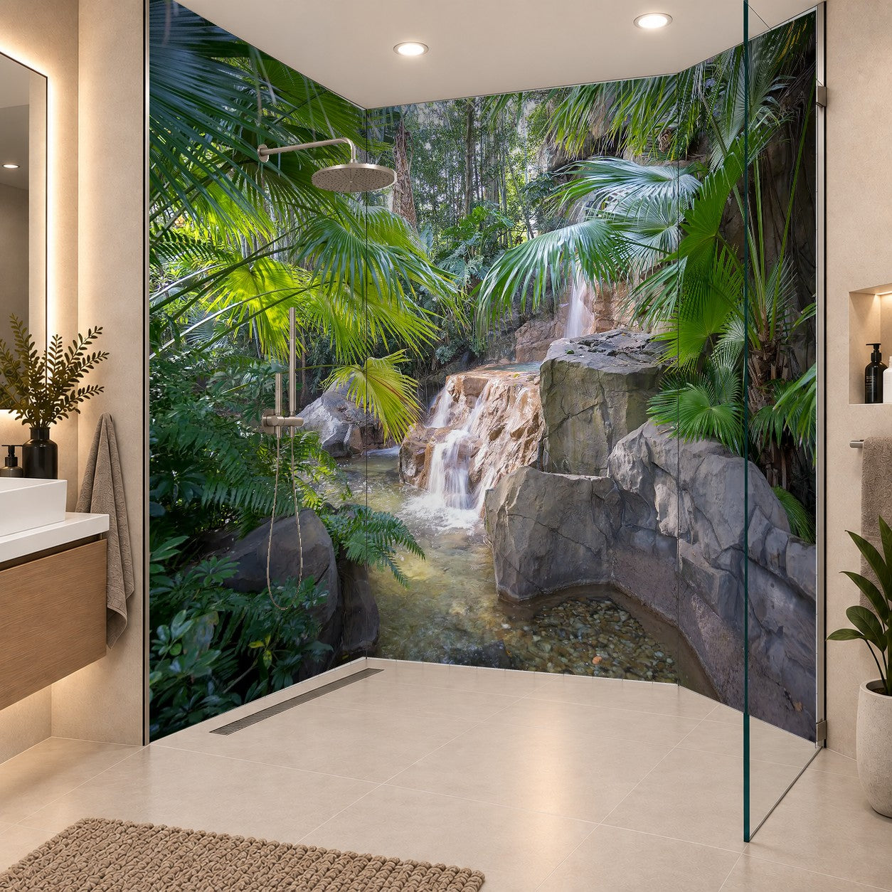 water garden, drei Platten